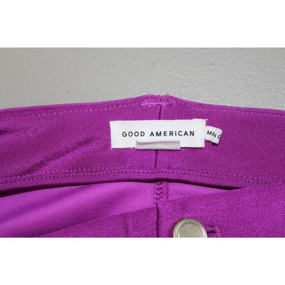 Good American Womens 14 Compression Shine Pants Pop Thistle Magenta Pink - Picture 3 of 6